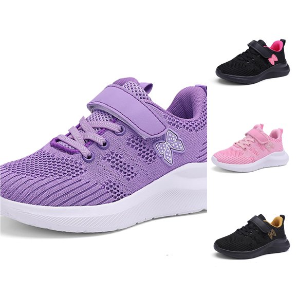 Girls Breathable Mesh Lightweight Running Shoes â Non Girls Sneakers Mesh Upper â Comfortable Shoes & Accessories for School Running Walking (11C-6.5Y)