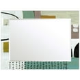 thumbnail image 4 of Empire Art Direct Introductions Rectangular Beveled Mirror on Free Floating Printed Tempered Art Glass - Clear - 40" x 30", 4 of 9
