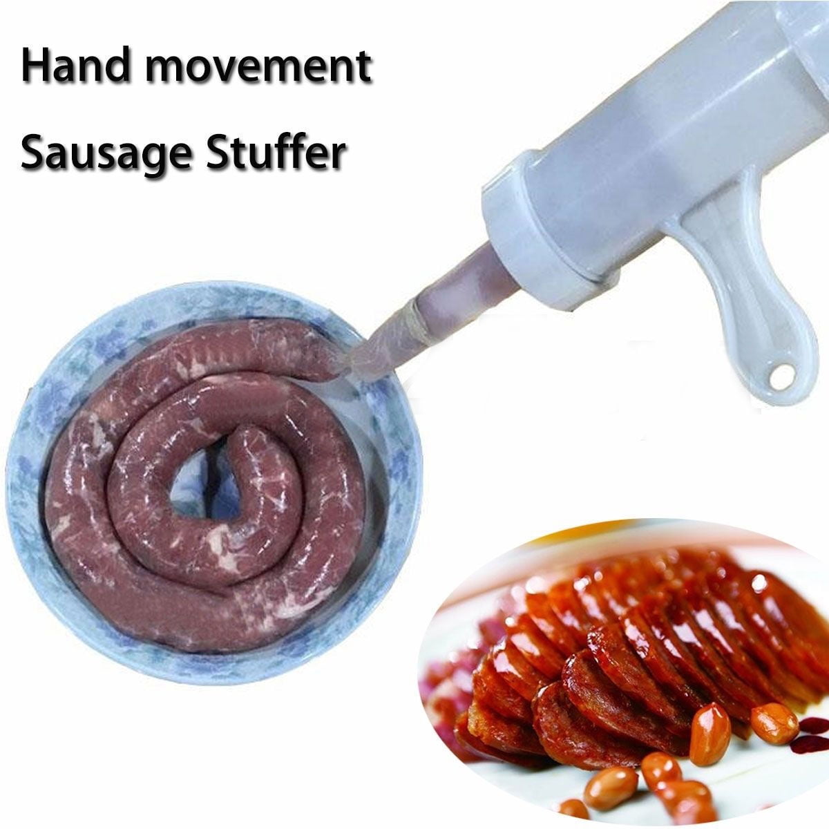 MERSARIPHY Manual Meat Sausage Machine Filler Stuffer Sausage Salami