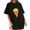 Black, variant on IROINNID Womens Fashion Short Sleeve Summer Pizza Printed Casual Loose Top Pullover T-shirt Spring Saving