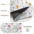 thumbnail image 5 of Spring Flowers Area Rugs 4x6 ft Watercolor Pink Yellow Blue Floral Leaf Butterfly Washable Rug Non Slip Indoor Carpet Absorbent Floor Mat for Living Room Bedroom Dining Room, 5 of 9