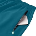 thumbnail image 5 of WAGUTH Men's Big & Tall Quick Dry Athletic Shorts Elastic Waist Drawstring Workout Shorts with Zipper Pockets for Running Gym XS-4XL, 5 of 8