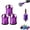Purple 3pcs, variant on 3/5 PCS Magnetizer & Demagnetizer Tool Set,Screwdriver Head Magnetic Ring,Alloy Screw Holder for DIY Repair