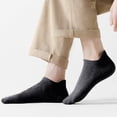 thumbnail image 4 of Women's ankle socks Soft cotton low top athleisure multi-color non-display women's socks - Black, 4 of 5