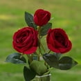 thumbnail image 3 of ENOVA FLORAL Silk Rose Artificial Flowers Arrangement in Vase, Fake Rose Fake Flowers with Faux Water Vase for Dining Table Centerpieces, 3 of 4