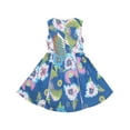 thumbnail image 2 of Robe Fille Sans Manches en Denim Imprimé Floral Détaillant 8 Ans, 2 of 4