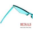 thumbnail image 3 of LAICAIW Lunettes de Soleil Sans Monture Triangle une Pièce Colorées Transparentes pour Femmes et Menu2026, 3 of 7
