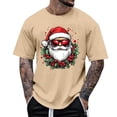 thumbnail image 1 of Tops para hombre, blusas y camisas de manga corta con cuello redondo para hombre, camiseta informal con cuello redondo y estampado para hombre, blusa de manga corta, blusa de poliéster para hombre, 1 of 4