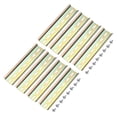 thumbnail image 1 of Unique Bargains DIN Rail Slotted Iron Mounting Guide 6 Inch x 1.4 Inch x 0.3 Inch Iridescent 8 Pcs, 1 of 4