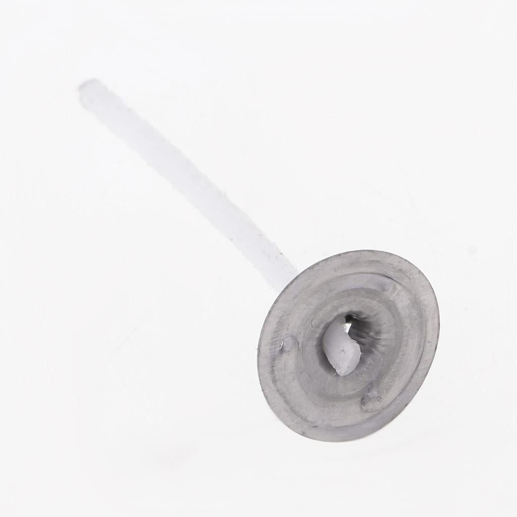 100 Pieces Straight Flange Empty Aluminum Case Tealight Cups Containers + 100PCS CANDLE WICKS WITH Sustainers DIY Tea Light Candle Making Tool s