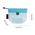 thumbnail image 3 of Bolsa de cordón de nailon impermeable mini con panel lateral de malla, bolsa de almacenamiento ligera para llaves, efectivo y objetos pequeños, disponible en colores brillantes, 12x10x6 cm., 3 of 6