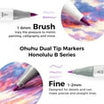 thumbnail image 2 of Ohuhu 104-Color Alcohol Markers, Dual Tip Brush & Fine, Refillable, for Adults & Artists, Honolulu B-New Color Code, 2 of 9