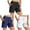 Black 1PCS & White 1PCS & Navy 1PCS, variant on vigerkar 3 Pack Women's Athletic Running Shorts 5" Quick Dry Workout Hiking High Waisted Active Gym Exercise Zipper Pocket (Light Gray 1PCS & Dark Gray 1PCS & Light Pink 1PCS, XL)