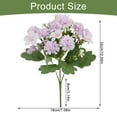 thumbnail image 3 of BNNG Living Room Entrance Decoration Artificial Flower Bouquet Mother's Day Gift European Premium Hydrangea Daisies 6 Artificial Flower Centerpiece For Dining Table Fake Flower Garland For Fireplace, 3 of 6