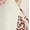 DASHED LEAVES LIGHT ECRU, variant on Women’s Plus Tie Waist Midi Dress with Long Puff Sleeves, Sizes 0X-5X