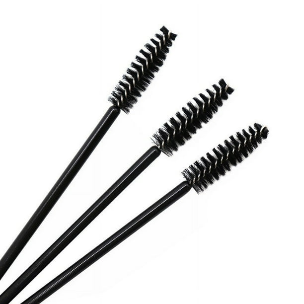 Mini cepillo de nailon desechable, portátil, de color, para pestañas, en espiral, para cejas, cepillo de pestañas, peine de maquillaje