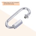 thumbnail image 4 of Unique Bargains 4mm Oval Shape Quick Link Screw Lock Chain Connector Silver Tone 10 Pack, 4 of 5