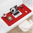 thumbnail image 6 of Kiibsot Desk Pad, 23.6" x 13.8" PU Leather Non-Slip Desk Mat Large Mouse Pad for Desktop, Waterproof Laptop Computer Writing Mat for Office, Home, Work, Gaming, 6 of 6
