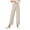 Khaki, variant on Women Stretch Twill Cropped Wide Leg Pant Comfy Casual Capri Pants High Waisted Straight Leg Chino Pants Ankle Jeans Comfortable Breathable Sporty Women's Yoga Pants
