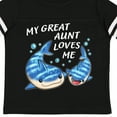 thumbnail image 4 of Inktastic My Great Aunt Loves Me- Whale Shark Boys or Girls Toddler T-Shirt, 4 of 5