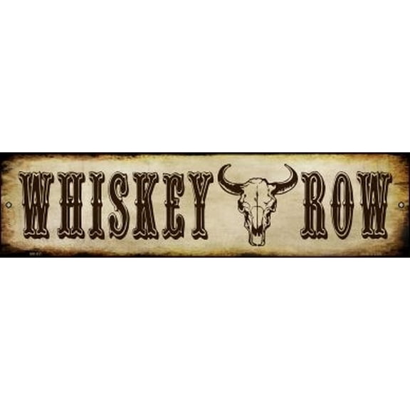 Smart Blonde MK-531 3 x 12 in. Whiskey Row Novelty Mini Metal Street Sign