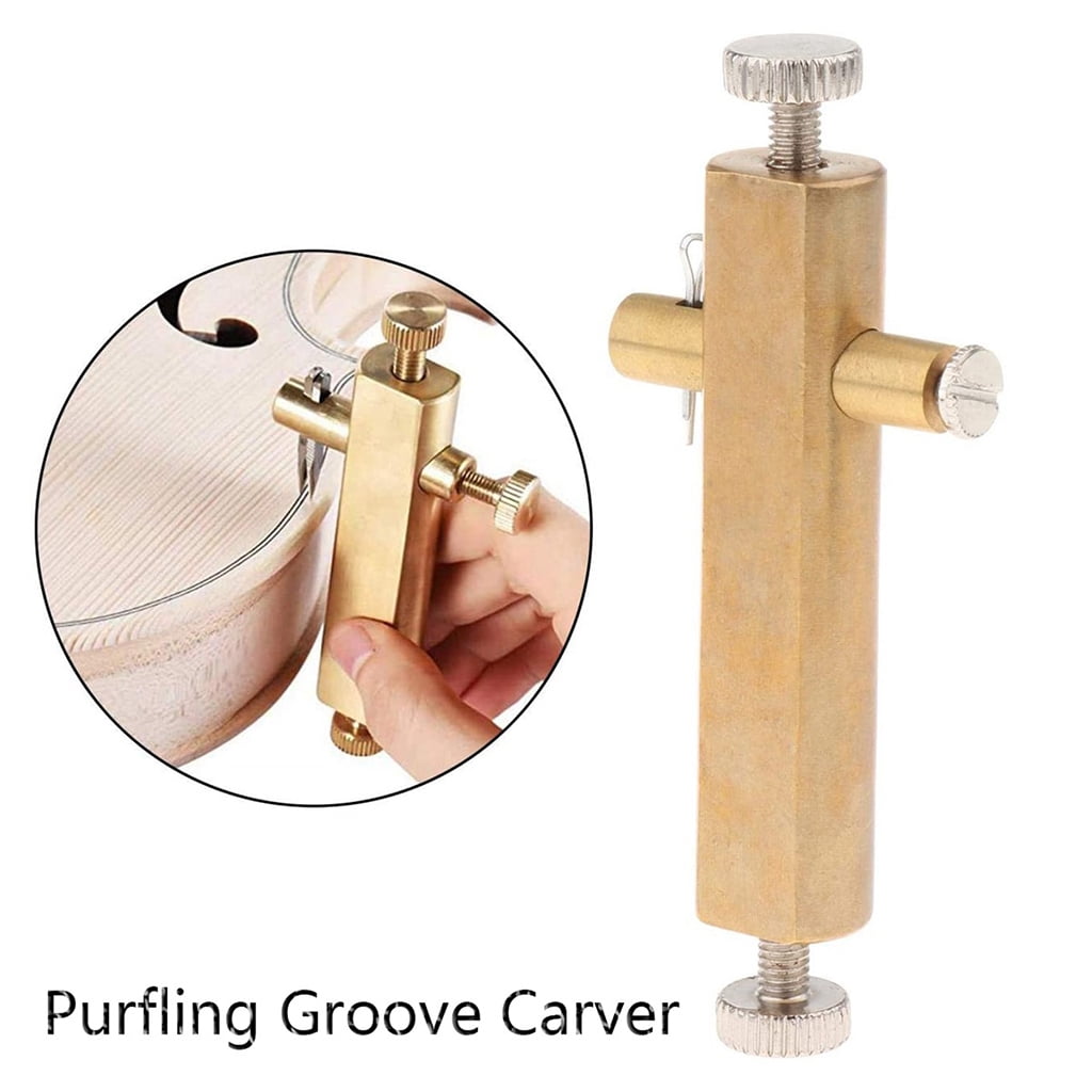 BQBQERT Inlay Inlaid Carver Luthier Tools Brass Purfling Tools for Making Violin Viola Musical Instrument Accessories