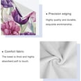 thumbnail image 4 of Coolnut Purple Tulip Bathroom Towel Set of 3 with Hand Towel, Wash Cloths & Bath Towel, Extra Aborbent Soft Towels Set Decor for Bathing Home Shower Wash cloth, 4 of 7