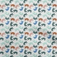 thumbnail image 1 of oneOone Velvet Medium Blue Fabric Animal Cat Sewing Craft Projects Fabric Prints By Yard 58 Inch Wide, 1 of 4