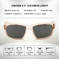 thumbnail image 5 of ProtectX Stylish Anti-Fog & Scratch-Resistant Safety Glasses With Readers, UV Protection goggles, Anti-Impact Lightweight Glasses for Men＆Women Cold Brew Tinted Smoke, 5 of 7