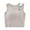 Beige, variant on Posijego Ribbed Tank Top for Women Builti in Bra Pads Wireless Athletic Workout Tops Activewear Cropped Tops