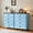 Light Blue, variant on Buildhom Farmhouse 4 Drawer Dresser for Bedroom, 37" Tall Rustic Wood Chest of Drawers with Solid Feet, Brown