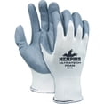 thumbnail image 2 of MCR Safety Ultra Tech Foam Seamless Nylon Knit Gloves, Large, White/Gray, 12 Pair/Dozen -CRW9674L, 2 of 3