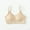 Beige, variant on Women's Seamless Wireless Half Cami Unpadded Bra Tops for Layering with Spaghetti Straps M-XXL