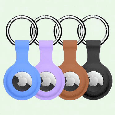 4 Pack Air Tag Keychain, Protective Case with Keyring for Apple Air Tag