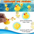 thumbnail image 3 of 100 Pcs Mini Yellow Rubber Bath Duck Float Ducks Mini Rubber Duckies, 3 of 4