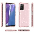 thumbnail image 3 of Glitter Clear Case for Samsung Galaxy A03s, Shining Sparkle Bling Military Grade Soft TPU Anti-Scratch Shockproof Cover Full Coverage Non-Yellowing Non-Slip Translucent Slim Lightweight Case,Pink, 3 of 5