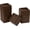 Brown, variant on Utopia Bedding Adjustable Bed Risers 2 Inch, Black, 8-Pack | Stackable risers with anti-slip foam & rubber pads for stability