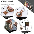 thumbnail image 3 of Cover, 5 Pcs PU Leather Key Fobs, Scratch Resistant Portable, 3 of 4