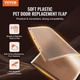 thumbnail image 2 of BENGPAOBA-Durable PVC Pet Door Replacement Flap – Weatherproof & Magnetic – Fits Standard Flap Pet Doors (10.25" x 16.25") – Ideal for Large Dogs, 2 of 6