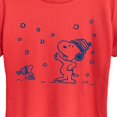 thumbnail image 2 of Peanuts - Snow Snoopy And Woodstock - Women's Short Sleeve Graphic T-Shirt, 2 of 6