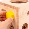 thumbnail image 4 of Juguetes educativos para niños en edad preescolar con selector de formas de madera para 1 2 3 años perfke Rompecabezas de clasificación de formas, 4 of 9