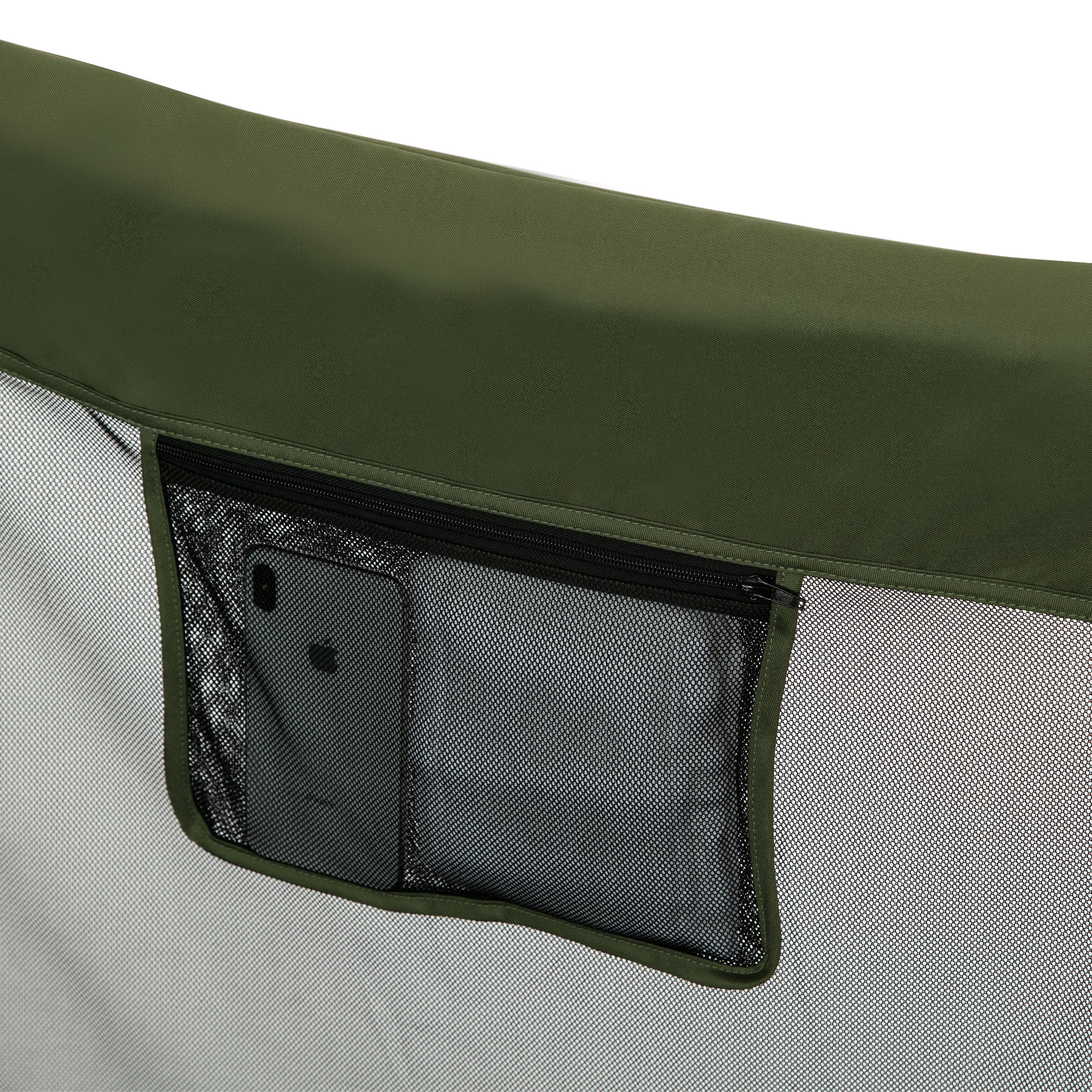 Jeep Hexagon Pop Up Play Yard with Removable Canopy - Ideal for Indoor and Outdoor Use, Olive Green