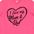 thumbnail image 4 of Inktastic I Love My Mom and Dad in Black Chalk Heart Youth T-Shirt, 4 of 5