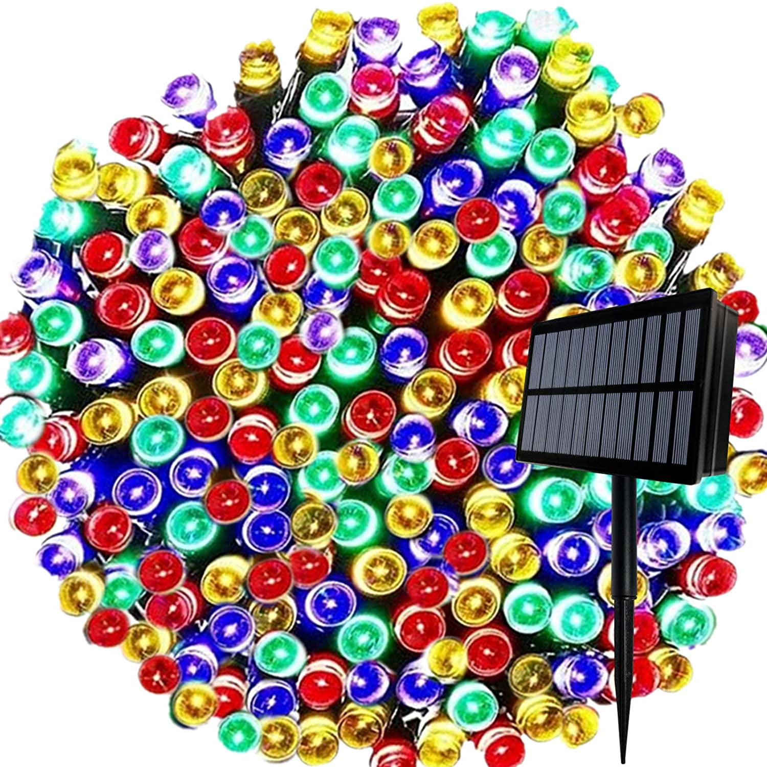 Langtuo ExtraBright Solar Lights Outdoor Christmas Decorations with 8