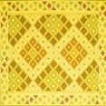 thumbnail image 1 of Ahgly Company Indoor Square Southwestern Yellow Country Area Rugs, 7' Square, 1 of 4
