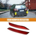thumbnail image 2 of 1 Par Trasero Parachoques Reflector Luz Cubierta 6C0945105B 6C0945106B Rojo, 2 of 6