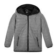 thumbnail image 1 of Gibobby Chamarra casual hombre Chaqueta acolchada de manga larga resistente al agua con forro de sherpa para hombre(Gris,XG), 1 of 5