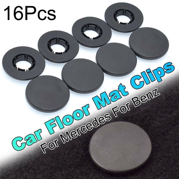 16PCS Car Floor Mat Clips Retention Button Carpet Clamps For Mercedes For Benz