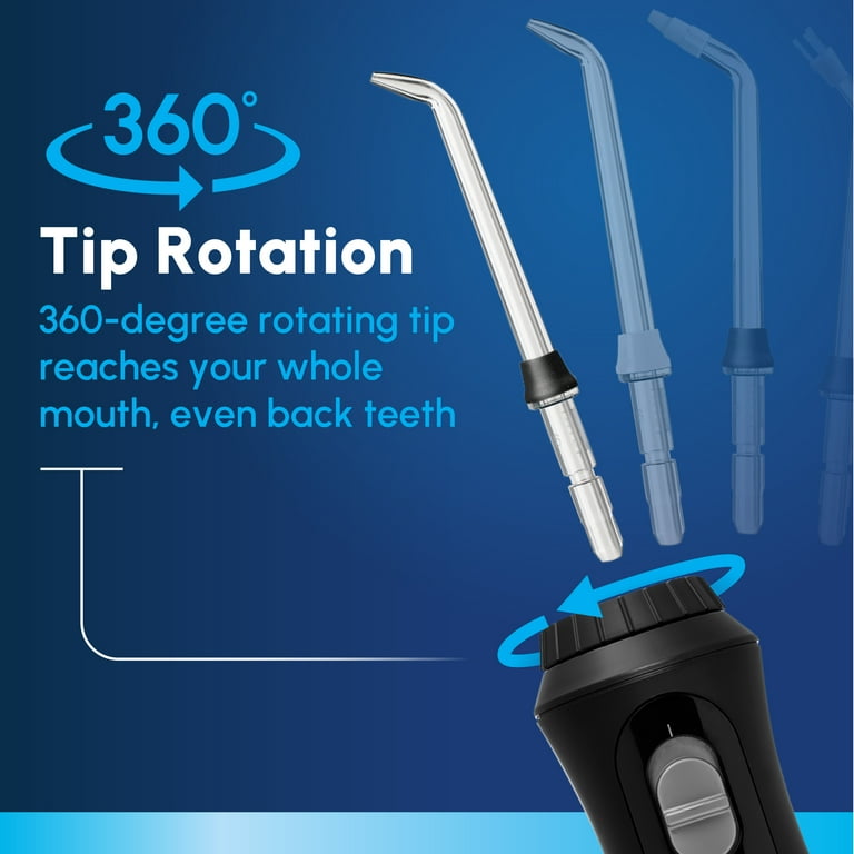 Waterpik Cordless Plus Water Flosser with 2 Settings, 4 Tips, ADA