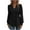 Black, variant on Women's Long Sleeve Tunic Tops Casual V Neck Pleated Front Dressy Blouses Fall Winter Clothes